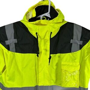 GSS Safety Hi-Vis Reflective Winter Bomber Jacket First Responders Emergency L